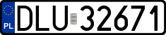 License plates of Poland, Regular car plates