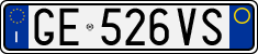 License plate of Italy, Cars (1994 year series)