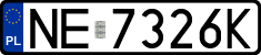 License plates of Poland, Regular car plates