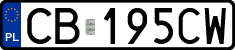 License plates of Poland, Regular car plates