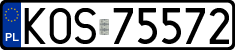 License plates of Poland, Regular car plates