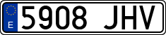License plates of Spain, Ordinary (2000)