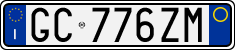 License plate of Italy, Cars (1994 year series)