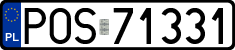 License plates of Poland, Regular car plates