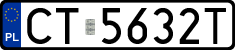 License plates of Poland, Regular car plates