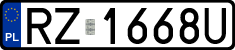 License plates of Poland, Regular car plates