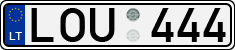 License plate of Lithuania, Cars