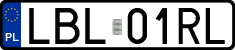 License plates of Poland, Regular car plates