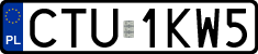 License plates of Poland, Regular car plates