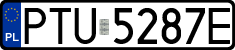 License plates of Poland, Regular car plates