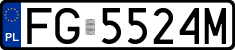 License plates of Poland, Regular car plates