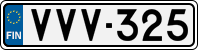 License plate of Finland, Cars