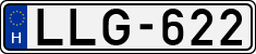 license plates of Hungary, Cars (1990)