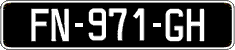 French license plate, SIV (oldtimers)