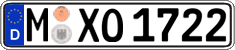 German license plate, Regular plates