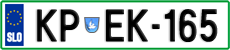 License plate of Slovenia, Cars