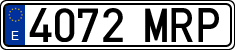 License plates of Spain, Ordinary (2000)