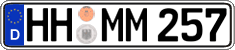 German license plate, Regular plates