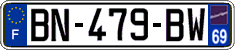 French license plate, SIV (ordinary)
