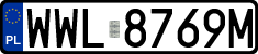 License plates of Poland, Regular car plates