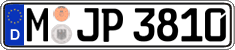 German license plate, Regular plates