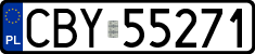 License plates of Poland, Regular car plates