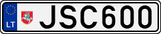 License plate of Lithuania, Cars
