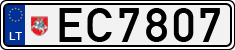 License plate of Lithuania, Electric vehicles