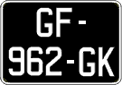 French license plate, SIV (oldtimers)