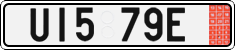 License plate of the Czech Republic, Export transit plates