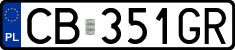 License plates of Poland, Regular car plates