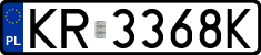 License plates of Poland, Regular car plates