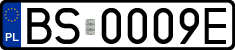 License plates of Poland, Regular car plates