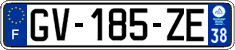 French license plate, SIV (ordinary)