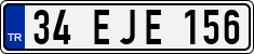 License plate of Turkey, Regular plates