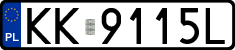 License plates of Poland, Regular car plates