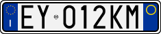 License plate of Italy, Cars (1994 year series)