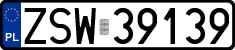 License plates of Poland, Regular car plates