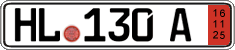 German license plate, Export transit plates