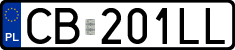 License plates of Poland, Regular car plates