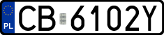 License plates of Poland, Regular car plates