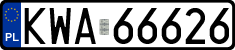 License plates of Poland, Regular car plates