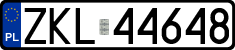 License plates of Poland, Regular car plates