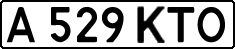 License plate Kazakhstan, Private owners (1993)