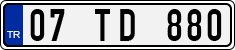 License plate of Turkey, Regular plates