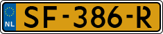License plate of the Netherlands, Cars