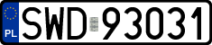 License plates of Poland, Regular car plates