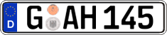 German license plate, Regular plates