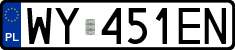 License plates of Poland, Regular car plates