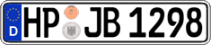 German license plate, Regular plates